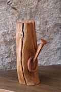 'Il chiodo' (The nail) - Sculpture made of peach wood, single piece, no joints