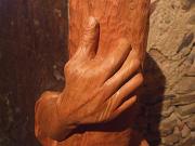 Torsione libera - Scultura in legno di ciliegio (particolare)